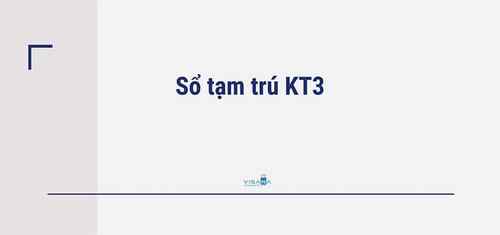 Sổ tạm trú KT3