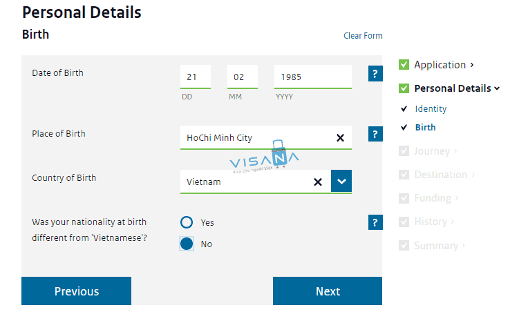 Hướng dẫn điền Mẫu đơn xin visa du lịch Úc form 1419 chi tiết